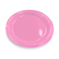 PLATO ROSADO * 10 UNIDS