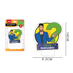 8.3*10CM VELA DE CUMPLEAÑOS