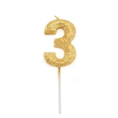 VELA NÚMERO 3 PURPURINA