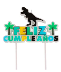 VELA DE CUMPLEAÑOS DINOSAURIO.