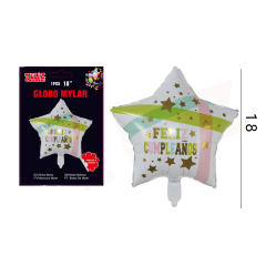 GLOBO CUMPLEAÑOS ESTRELLA.