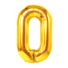 GLOBO METALICO DORADO Nº 0.