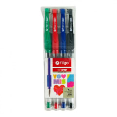 ROLLER GEL POP ESTUCHE 4 CLASICO