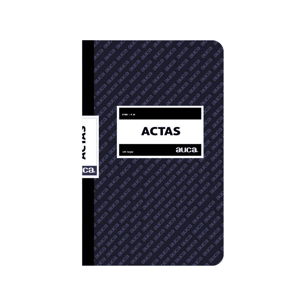 LIBRO ACTAS AUCA 100 HJS.1