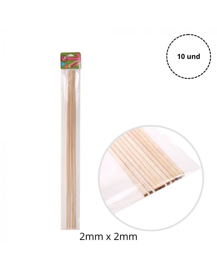 PALO MAQUETA 2x2MM 10 UNID1