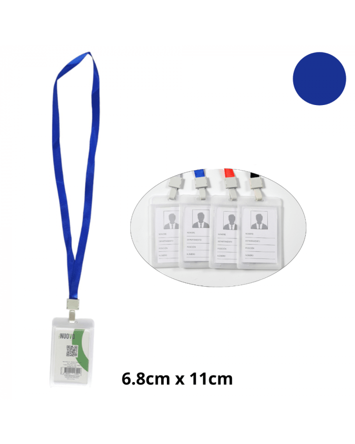 PORTA CREDENCIAL CINTA AZUL.1