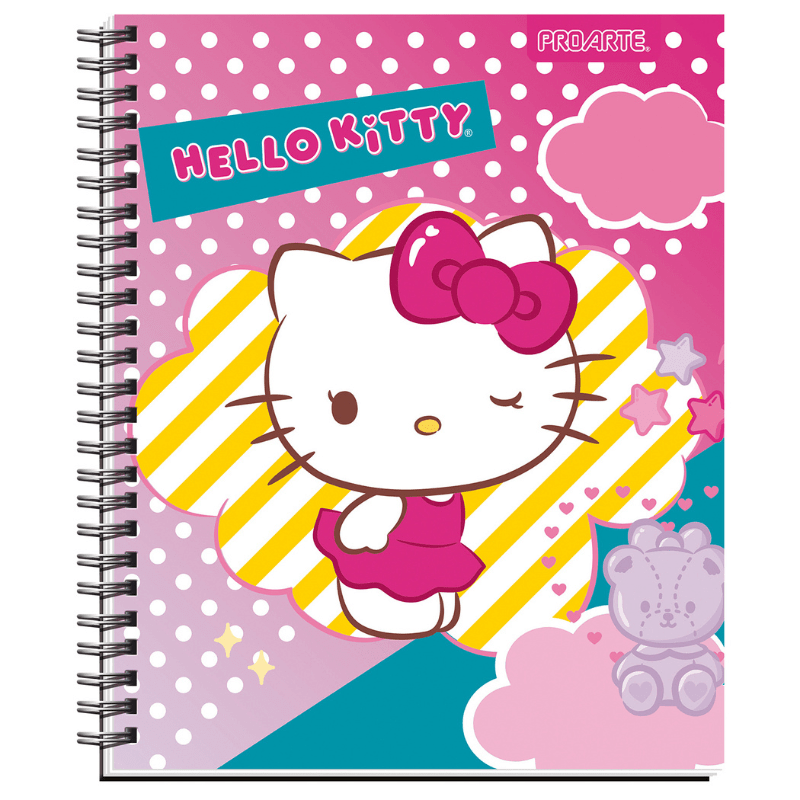 CUADERNO UNIVERSITARIO HELLO KITTY 7MM 100 HOJAS12