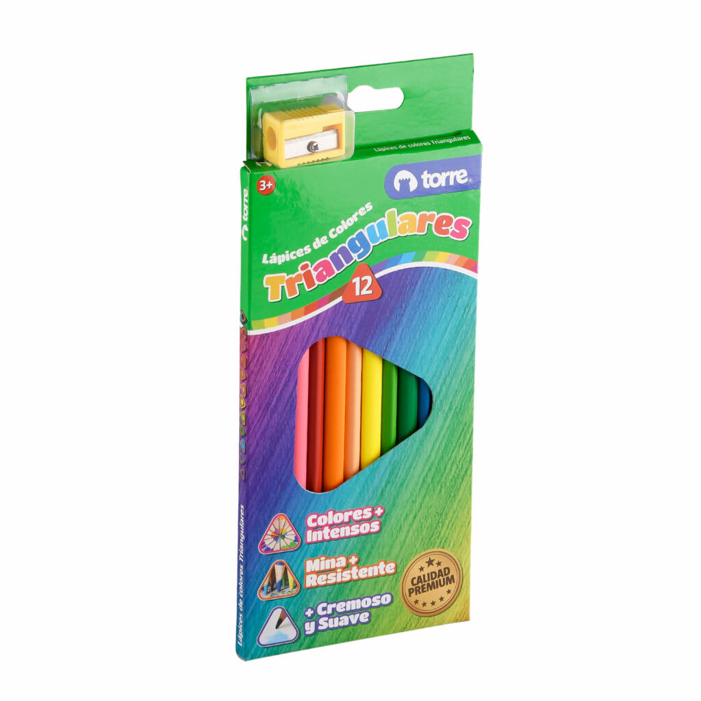 12 LAPICES DE COLORES TRIANGULARES2