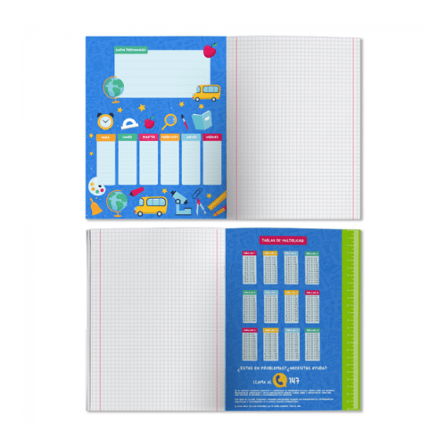 CUADERNO COLLEGE 5MM 100 HOJAS LISO2