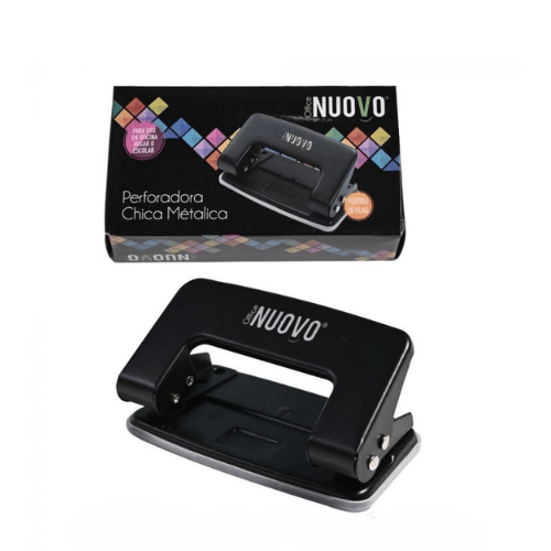 PERFORADORA METALICA NEGRA PARA 10 HOJAS 1