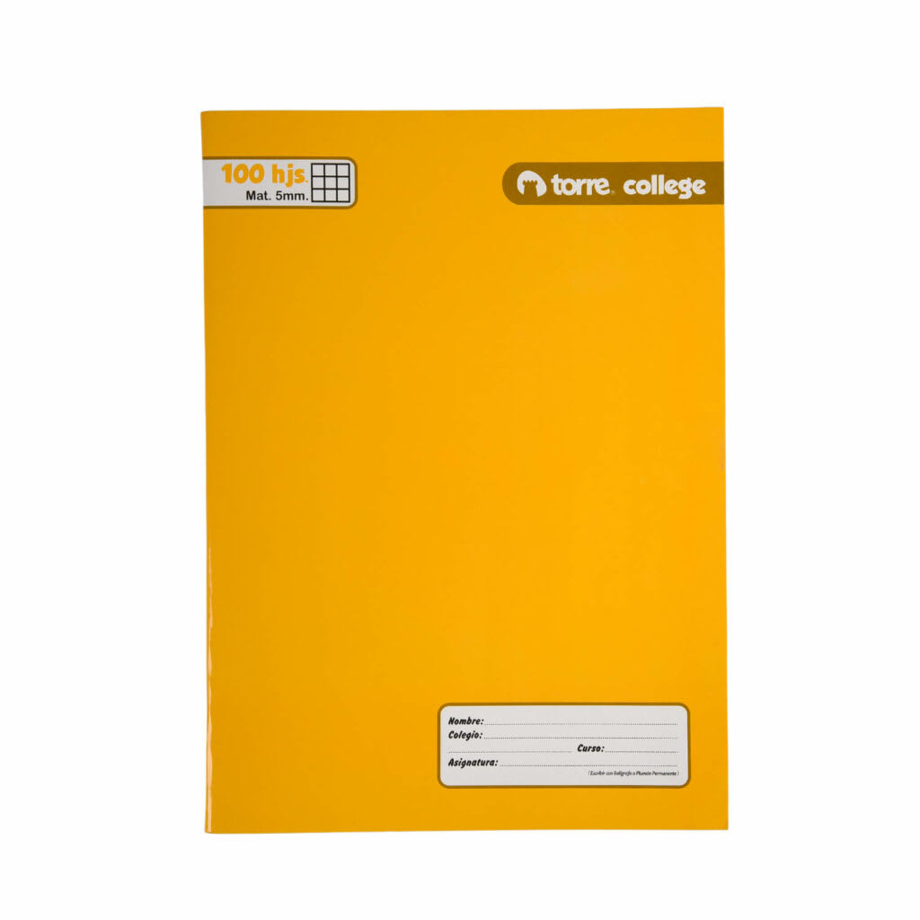 CUADERNO COLLEGE LISO 5MM 100H.1