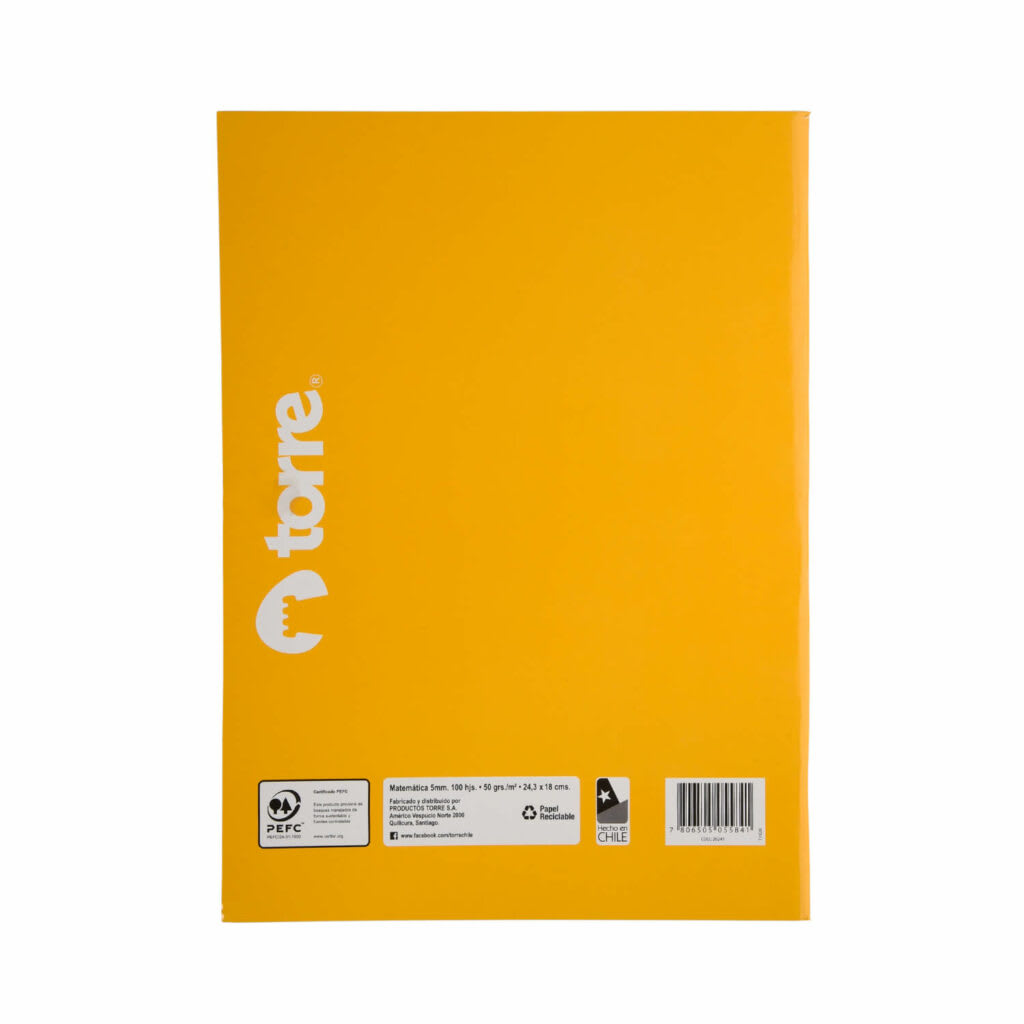 CUADERNO COLLEGE LISO 5MM 100H.3