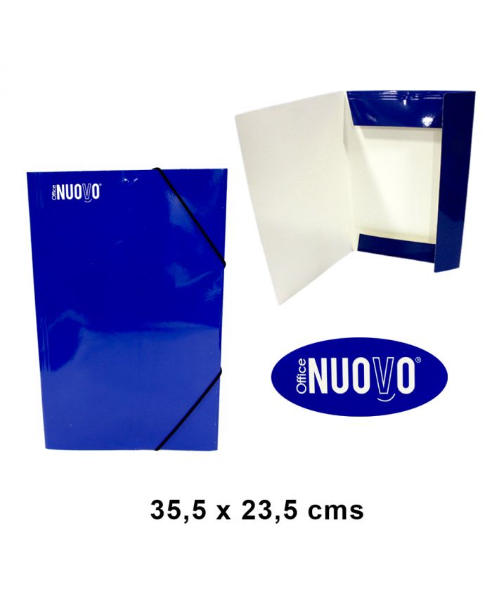 CARPETA C/ELASTICO NUOVO AZUL.1