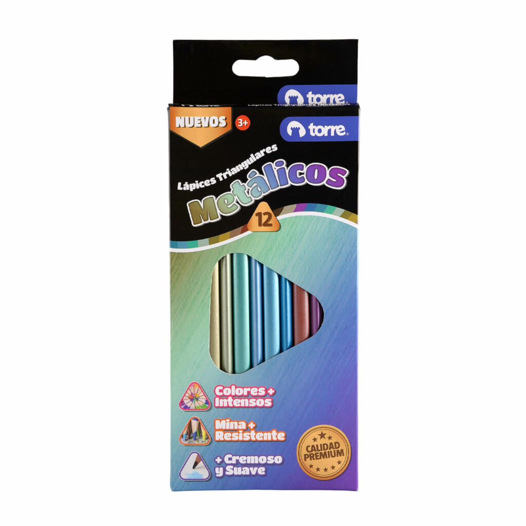 LAPICES 12 COLORES METALICOS1