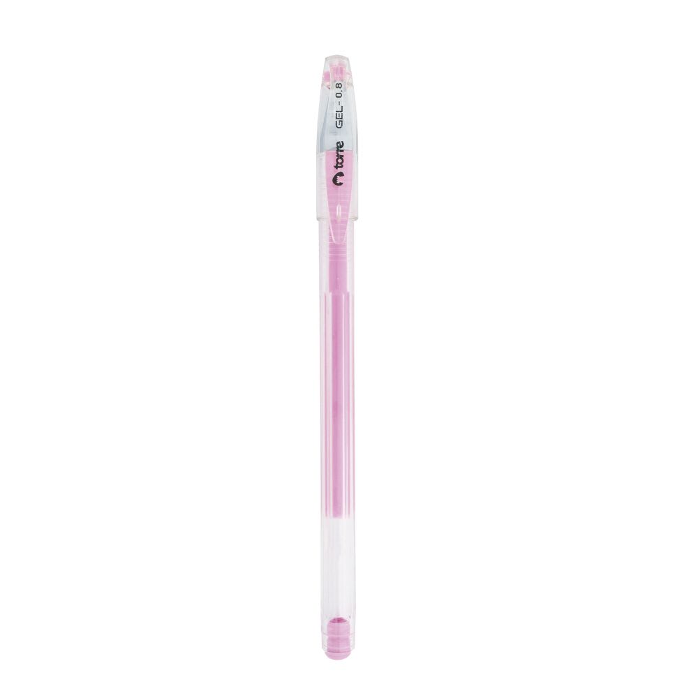 LAPIZ GEL COLOR PASTEL 0.8MM ROSADO.1
