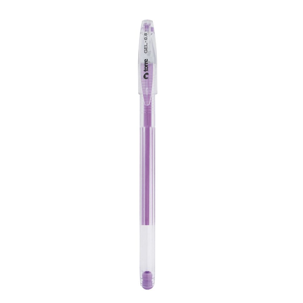 LAPIZ GEL COLOR PASTEL 0.8MM MORADO.1