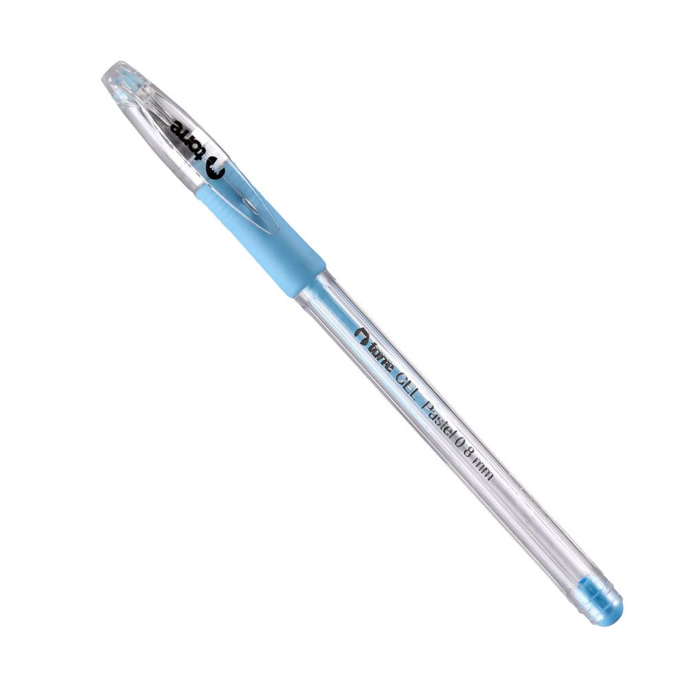 LAPIZ GEL COLOR PASTEL 0.8 MM CELESTE.1
