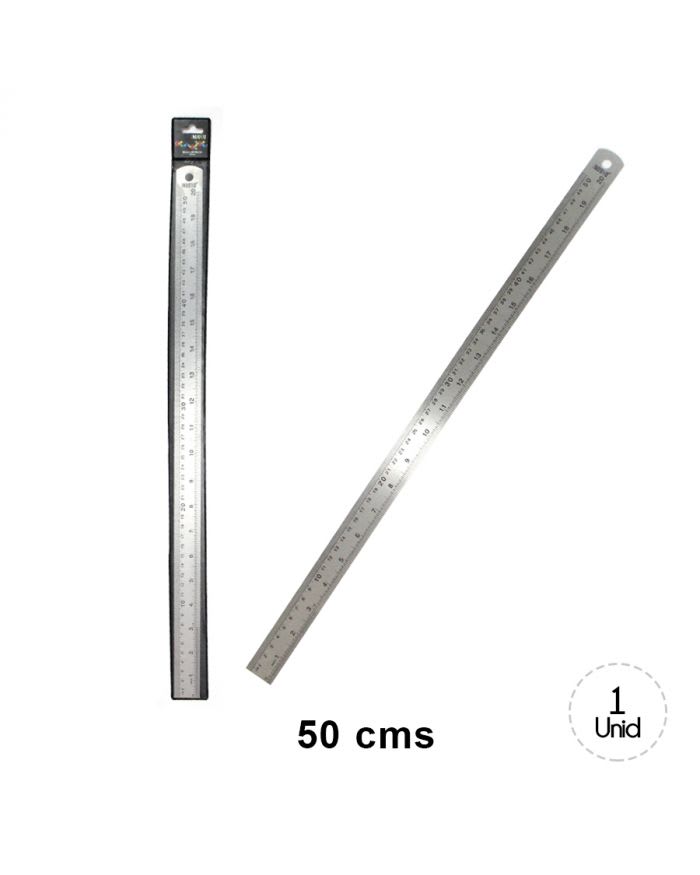 REGLA METALICA 50 CM NUOVO.1