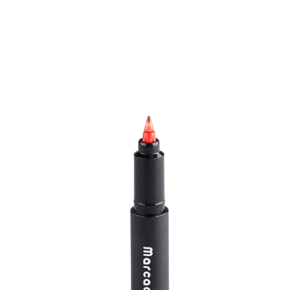 MARCADOR PERMANENTE PUNTA FINA 0,8 MM ROJO.2