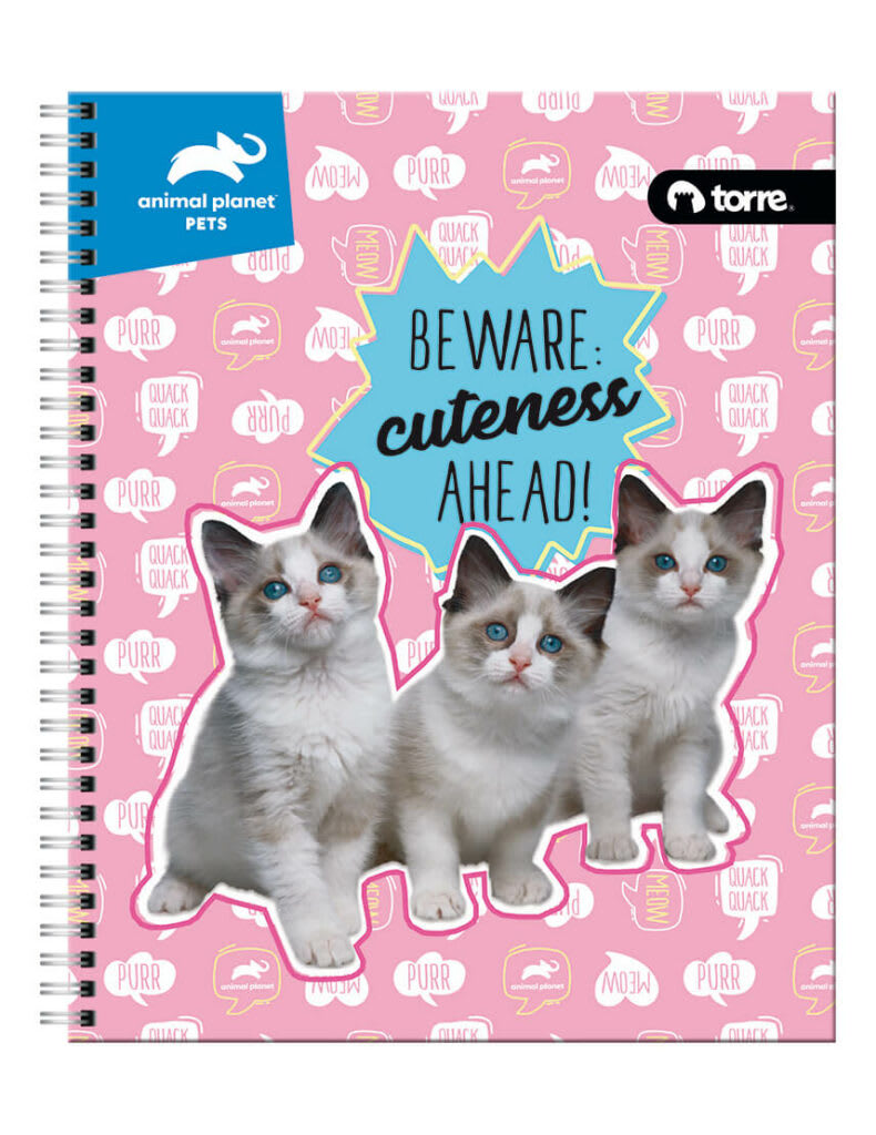 CUADERNO UNIVERSITARIO ANIMAL PETS 7MM 100 HJS.3