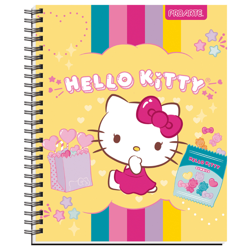 CUADERNO UNIVERSITARIO HELLO KITTY 7MM 100 HOJAS5