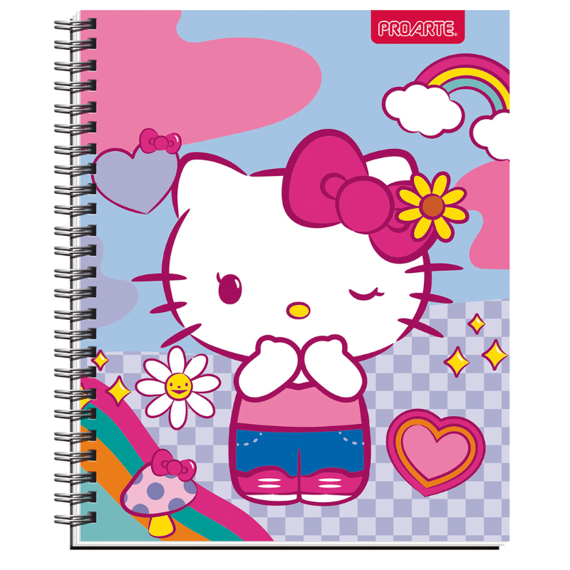 CUADERNO UNIVERSITARIO HELLO KITTY 7MM 100 HOJAS8