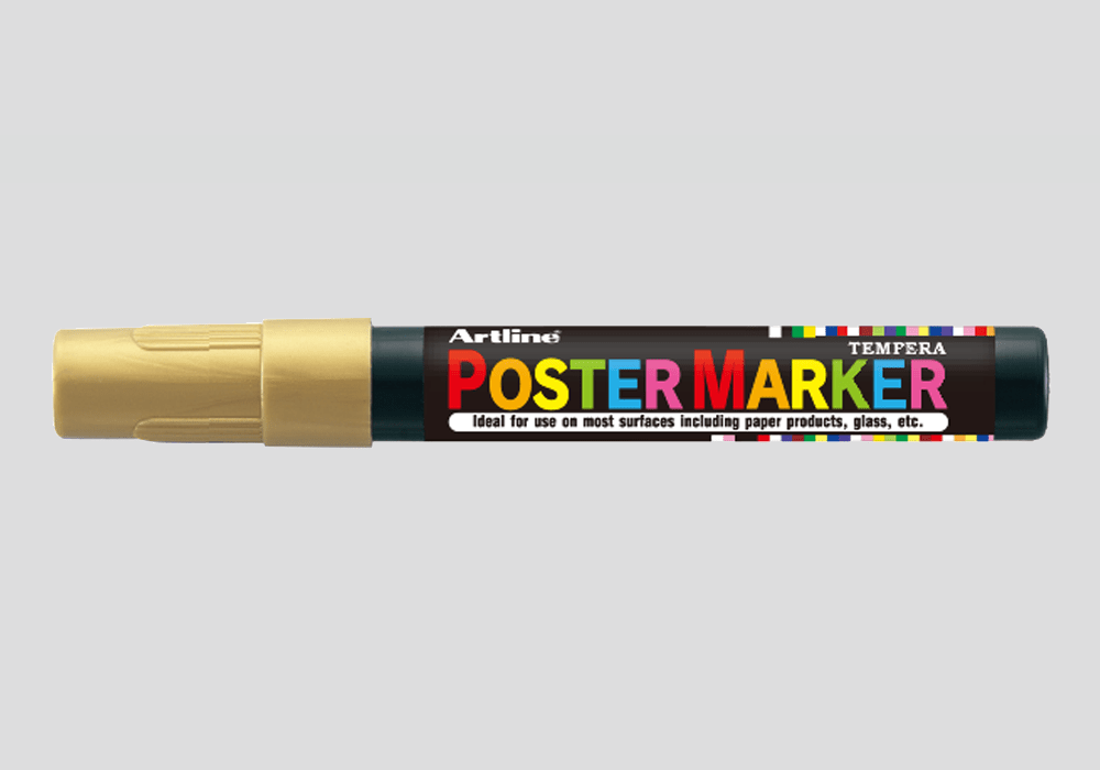 MARCADOR MARKER TEMPERA DORADO 4MM.1