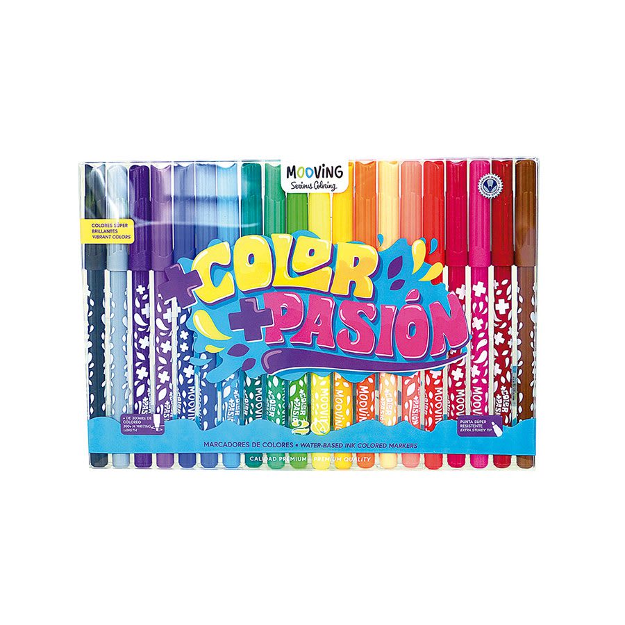 ESTUCHE 20 MARCADORES PREMIUM MOOVING.1