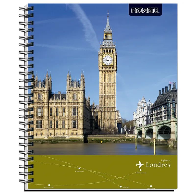 CUADADERNO UNIVERSITARIO PEOPLE AND PLACE 7MM 100 HOJAS9