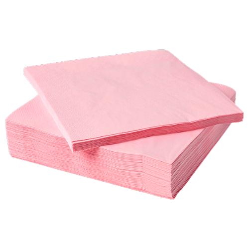 SERVILLETA COLOR ROSADO 33x33CMS 20 UNID1