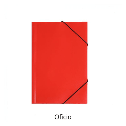 CARPETA PLASTICA ELASTICA OFICIO ROJA1