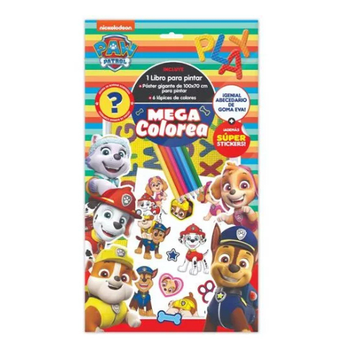SET PARA PINTAR MEGACOLOREA PAW PATROL1