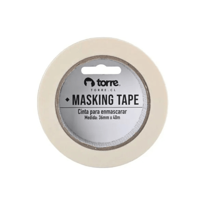 CINTA MASKING COLOR CREMA 36MMx40MTS3