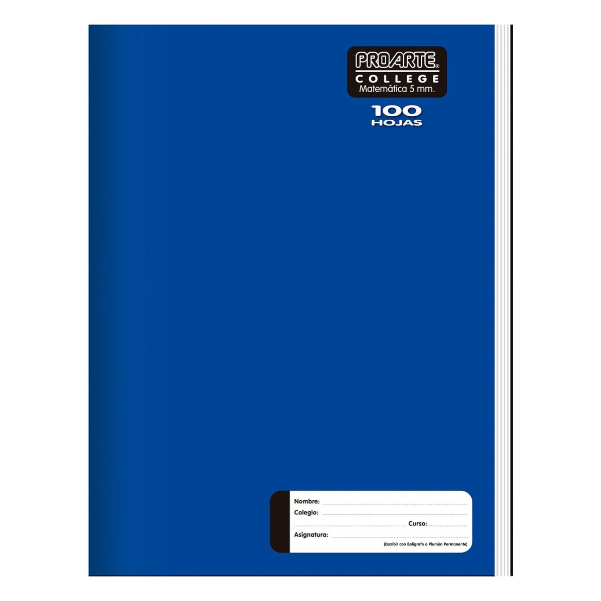 CUADERNO COLLEGE LISO 5MM 100 HOJAS3