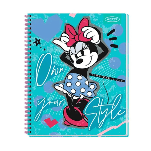 CUADERNO UNIVERSITARIO 100 HOJAS 7MM MINNIE COLLAGE1