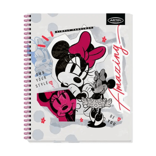 CUADERNO UNIVERSITARIO 100 HOJAS 7MM MINNIE COLLAGE4