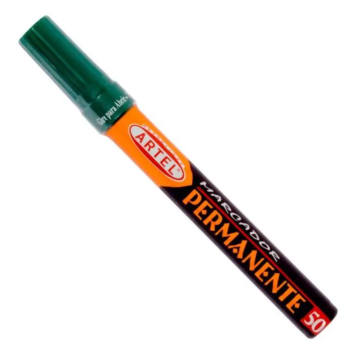 MARCADOR PERMANENTE VERDE PUNTA REDONDA1