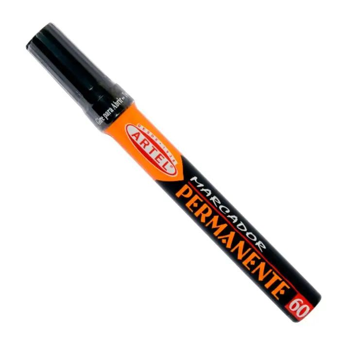 MARCADOR PERMANENTE NEGRO PUNTA BISELADA2