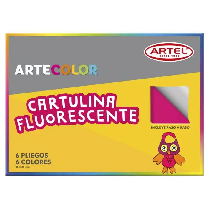 ESTUCHE ARTECOLOR CARTULINA FLUORECENTE1