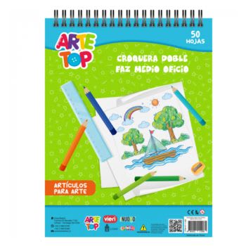 CROQUERA DOBLE FAZ ESPIRAL MEDIO OFICIO 50 HOJAS1