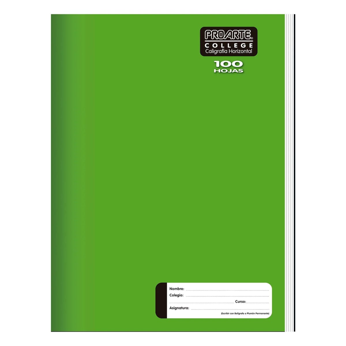 CUADERNO COLLEGE LISO CALIGRAFIA HORIZONTAL 100 HOJAS1