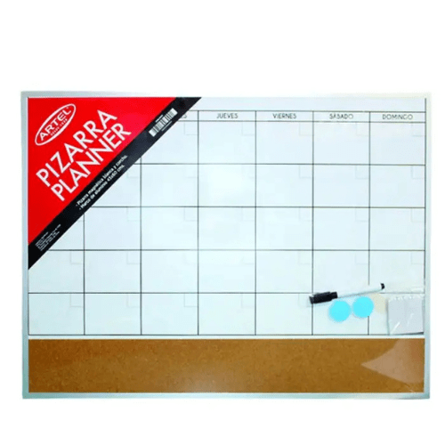 PIZARRA PLANNER BLANCA Y CORCHO 60X45.1