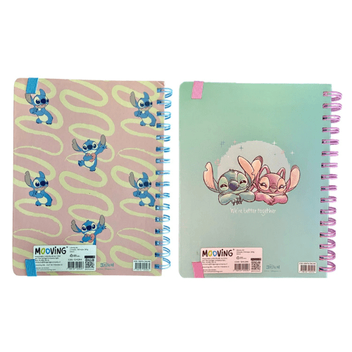 LIBRETA ESPIRAL STITCH HOJAS LINEADAS2