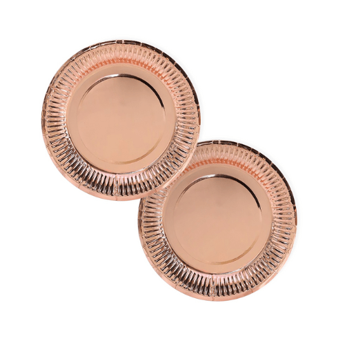 PLATO CARTON METALICO ROSE GOLD METALICO x 61