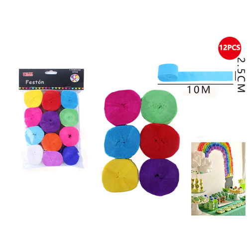 FESTON 2.5CM*10M MULTICOLOR.1