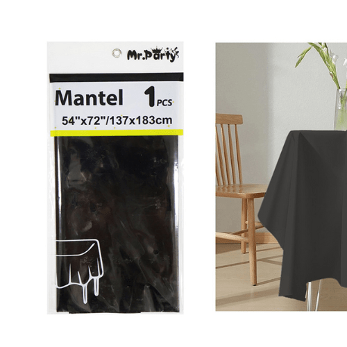 MANTEL NEGRO 137x274 CM1