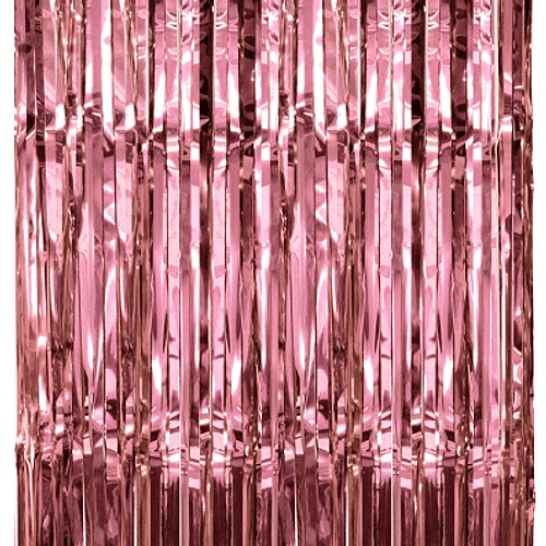 CORTINA METALICA ROSE GOLD 2 MT X 1 UNI.1
