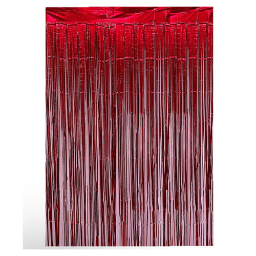 CORTINA METÁLICA ROJA 100 X 200 CMS.1
