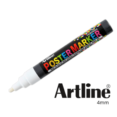 MARCADOR MARKER TEMPERA BLANCO 4MM2