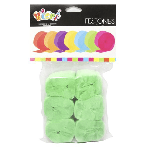 FESTON DECORATIVO VERDE 2.5CM * 10M.1